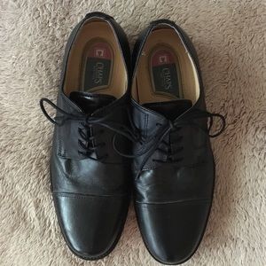Men’s Black Leather Oxford Dress Shoes